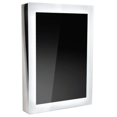 specchio led light frame nero